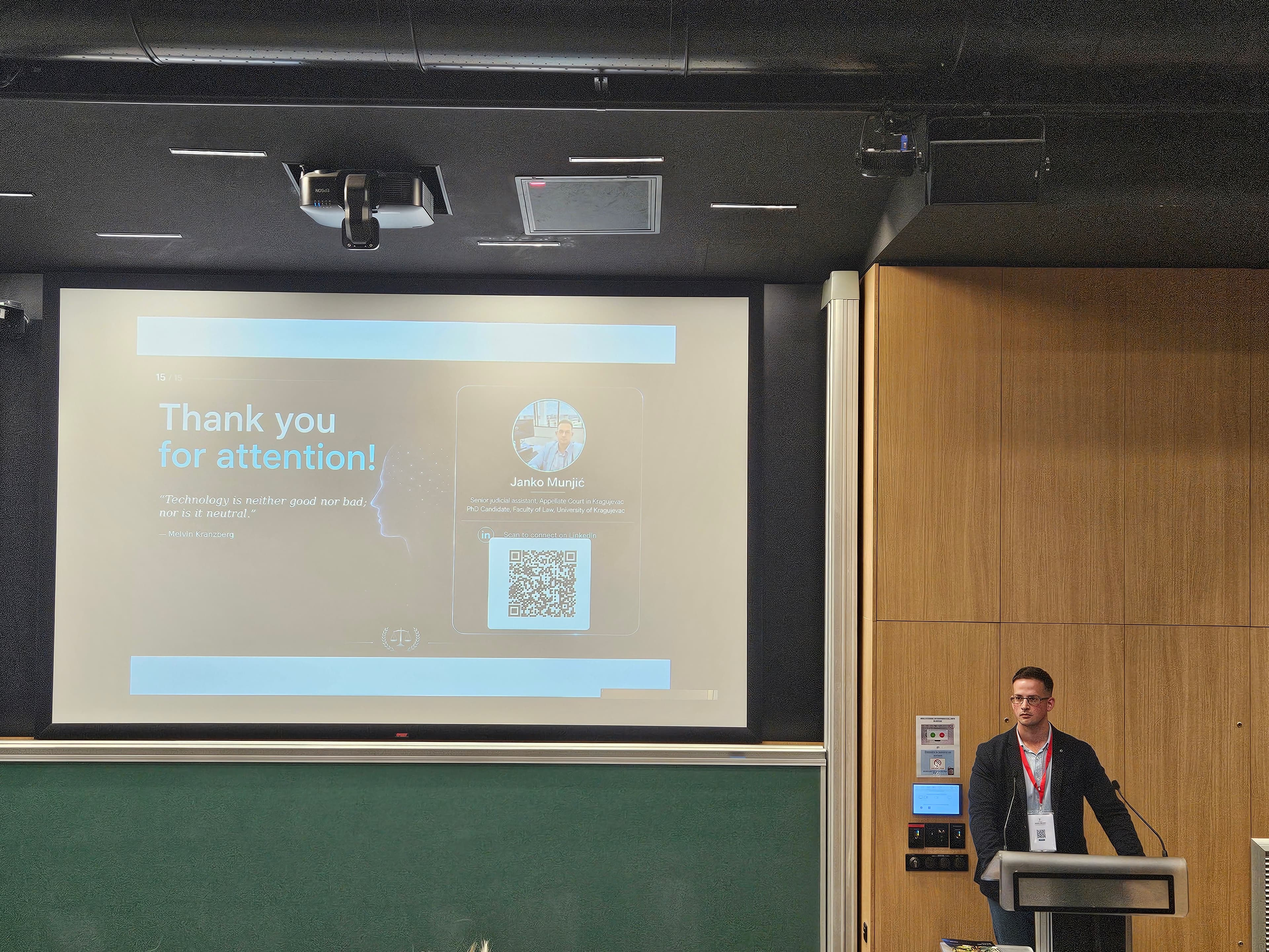 Janko Munjić presenting at PCAIDE 2026 in Paris