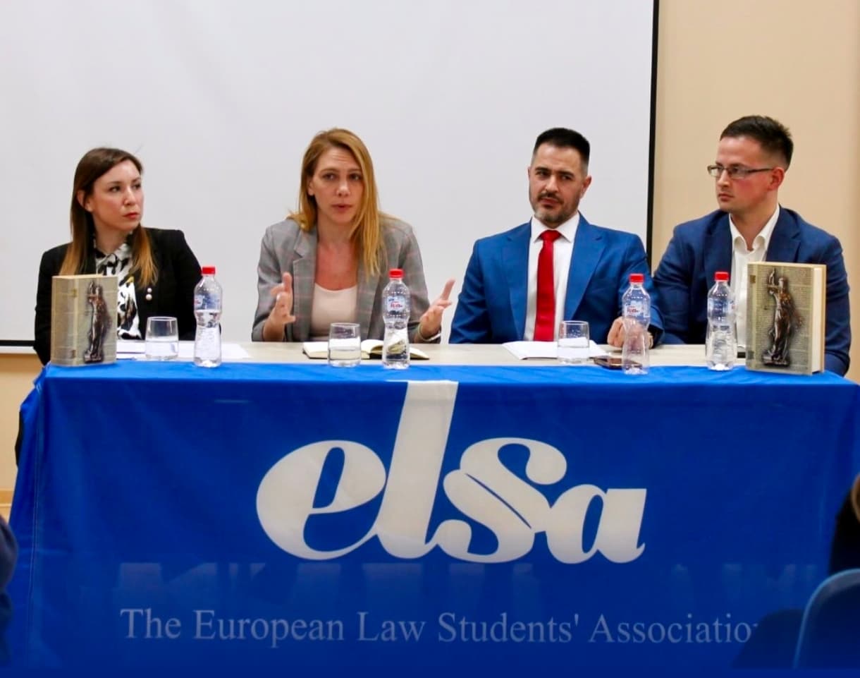 Panel discussion Pravosuđe 2036 at the Faculty of Law, University of Kragujevac.